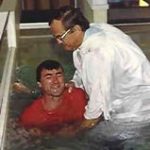 Picture of Colin's water baptism