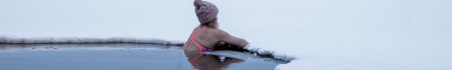 Image of a Finnish woman in an ice bath CC0