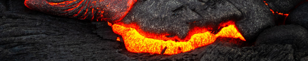 Image of red-hot lava flow cc0