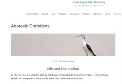 Image of Anorexic Christians article at Born-Again-Christian.Org