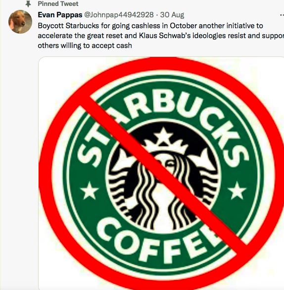 Screenshot Image of a Boycott Starbucks Tweet