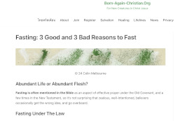 Image of Fasting for Christians at Born-Again-Christian.Org