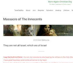 Screenshot of massacre of innocents article