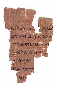 Image of Rylands Papyrus p52 cc0