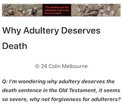 Image of why adultery deserves death